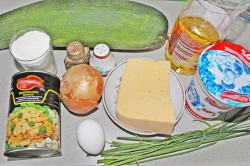 Кабачки фаршированные грибами в духовке