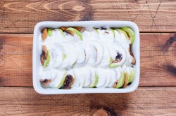 Кабачки с грибами запеченные в духовке