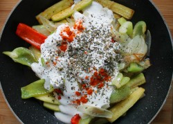 название картинки Кабачки тушеные с болгарским перцем