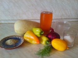 название картинки Кабачки с перцем квашеные на зиму