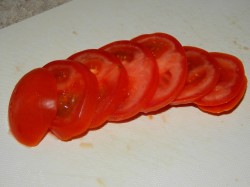 Кабачки с помидорами и чесноком в духовке