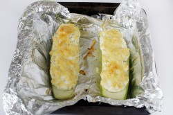 название картинки Кабачки с творогом в духовке