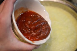 название картинки Икра кабачковая с чесноком и томатной пастой и майонезом на