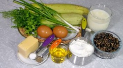 название картинки Кабачковые чебуреки с начинкой из грибов и сыра