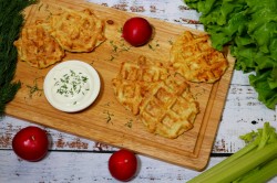 название картинки Кабачковые вафли из кабачков в вафельнице