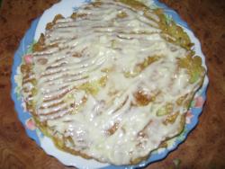 название картинки Кабачковый торт с помидорами и чесноком