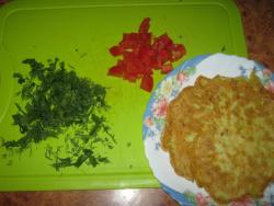 название картинки Кабачковый торт с помидорами и чесноком