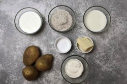 Калитки с картошкой из ржаной муки - шаг 1 Калитки с картошкой из ржаной муки - шаг 1