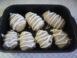 Рулет кальмары фаршированные грибами и рисом