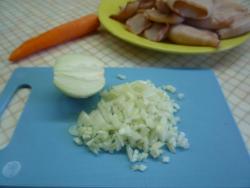 Рулет кальмары фаршированные грибами и рисом