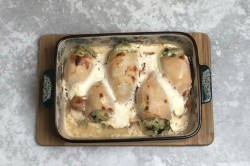 Кальмары фаршированные рисом в духовке