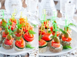 Канапе с семгой на шпажках - шаг 7 Канапе с семгой на шпажках - шаг 7