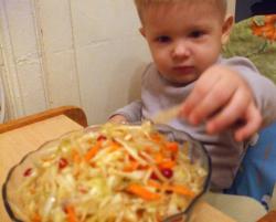 квашеная капуста с клюквой