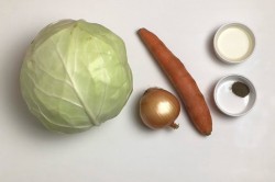 название картинки Капуста тушеная классическая на сковороде