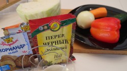 Капустный салат с болгарским перцем по-корейски