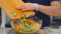 Капустный салат с болгарским перцем по-корейски