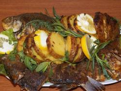 Карась в тархуновом соусе