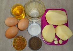 Картофель с яйцом в духовке