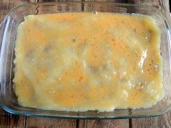 название картинки Картофельная запеканка с фаршем и грибами