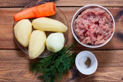 название картинки Картофельный суп с фрикадельками