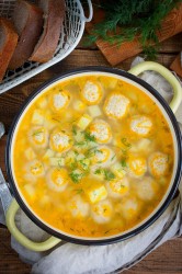 название картинки Картофельный суп с фрикадельками