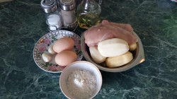 название картинки Картофельно-куриные оладьи