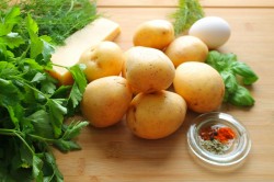 название картинки Картофельные дольки с сыром в духовке