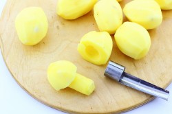 Картофельные грибочки во фритюре