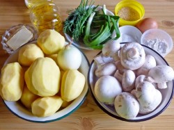 Картофельные котлеты с грибами