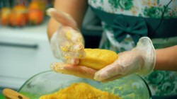 название картинки Картофельные котлеты с овощами и лимонным соком