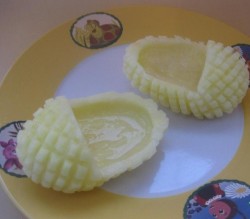 название картинки Картофельные лапти с грибами и баклажанами