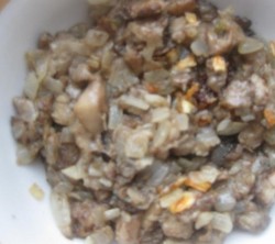 название картинки Картофельные лапти с грибами и баклажанами