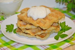 Картофельные вафли в вафельнице