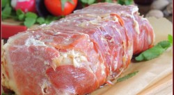 Картофельный мильфей с хамоном