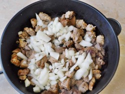 Картофельный соус с мясом