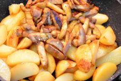 Картошка чеснок баклажаны