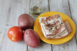 название картинки Картошка гармошка с беконом