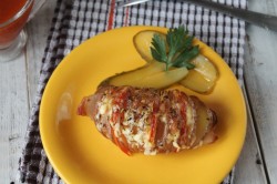 название картинки Картошка гармошка с беконом