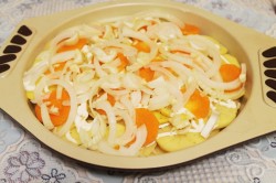 Картошка по французски с грибами лисичками в духовке