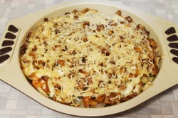 Картошка по французски с грибами лисичками в духовке