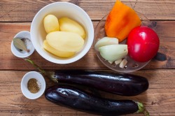 Картошка с баклажанами овощное рагу