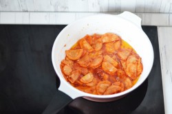 Картошка с копчеными ребрышками