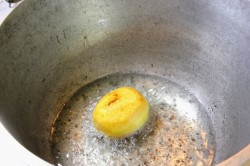 название картинки Картошка с мясом в казане