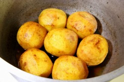 название картинки Картошка с мясом в казане
