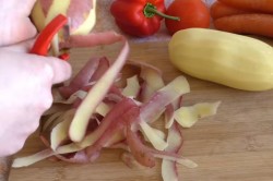название картинки Картошка с мясом в микроволновке
