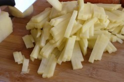 название картинки Картошка с мясом в микроволновке