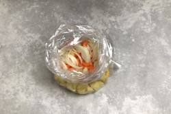 название картинки Картошка с мясом в рукаве в духовке
