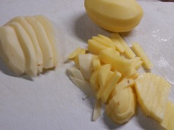 Картошка с опятами жареная