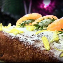 Кекс рождественский с мандаринами