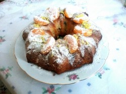 название картинки Кекс рождественский с мандаринами